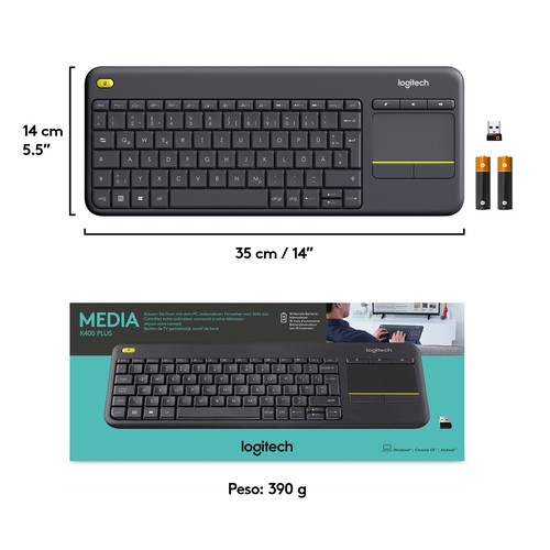 Tastiera wireless logitech - tastiera,